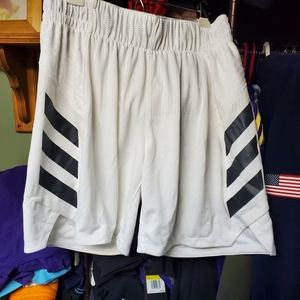 Adidas 260 Up Game Shorts CD8732 Mens Large White Black Player Issue